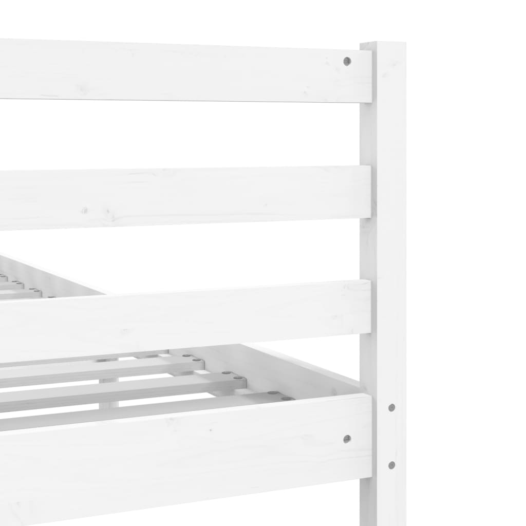 Bedframe massief hout wit 200x200 cm is nu te koop bij PeponiXL, paradijselijk wonen!