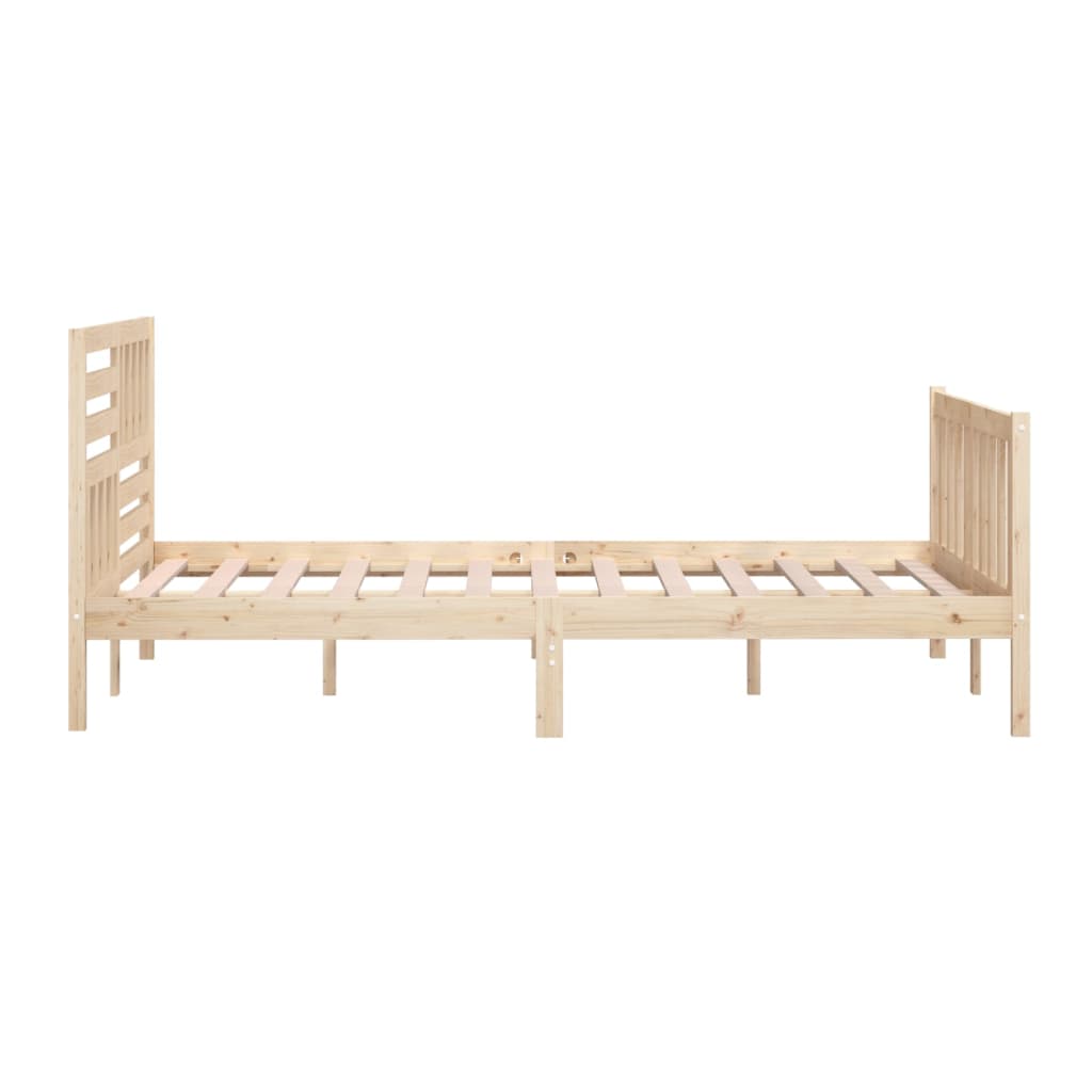 Bedframe massief hout 140x200 cm is nu te koop bij PeponiXL, paradijselijk wonen!