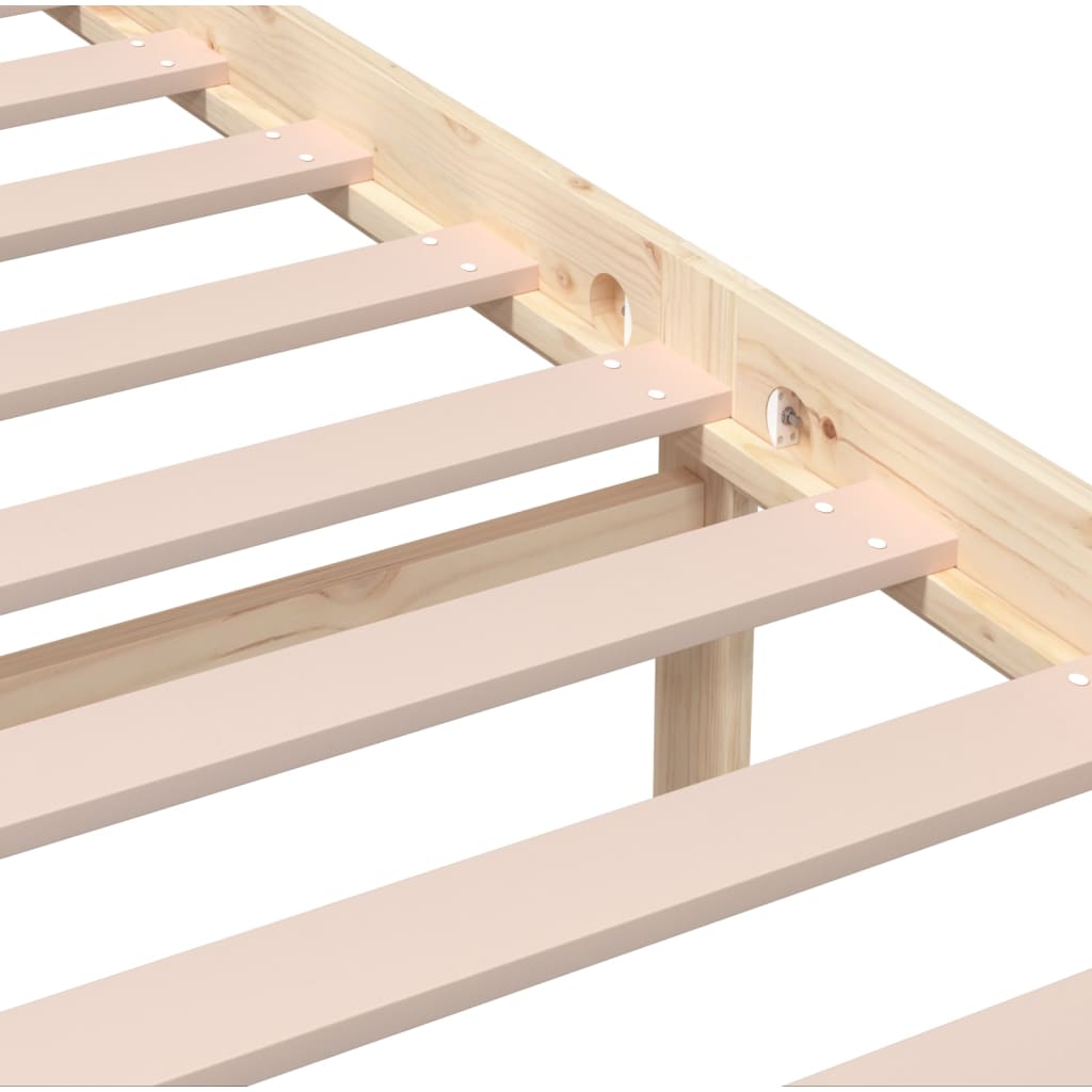 Bedframe massief hout 140x200 cm is nu te koop bij PeponiXL, paradijselijk wonen!