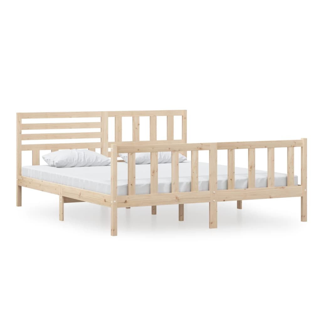 Bedframe massief hout 180x200 cm is nu te koop bij PeponiXL, paradijselijk wonen!