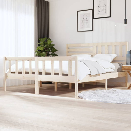 Bedframe massief hout 180x200 cm is nu te koop bij PeponiXL, paradijselijk wonen!