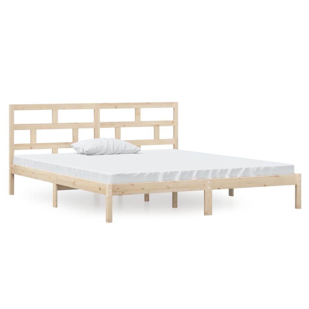 Bedframe massief hout 135x190 cm is nu te koop bij PeponiXL, paradijselijk wonen!