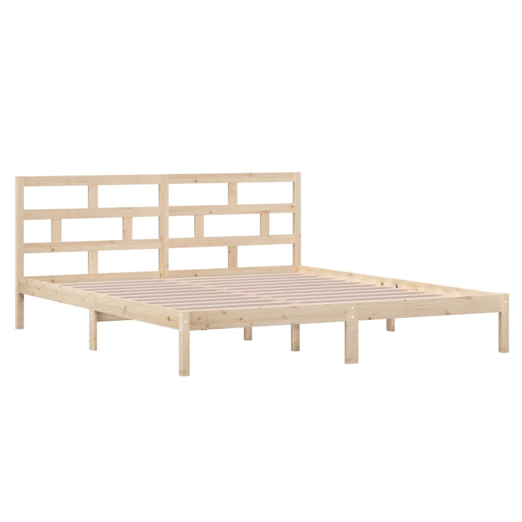 Bedframe massief hout 135x190 cm is nu te koop bij PeponiXL, paradijselijk wonen!