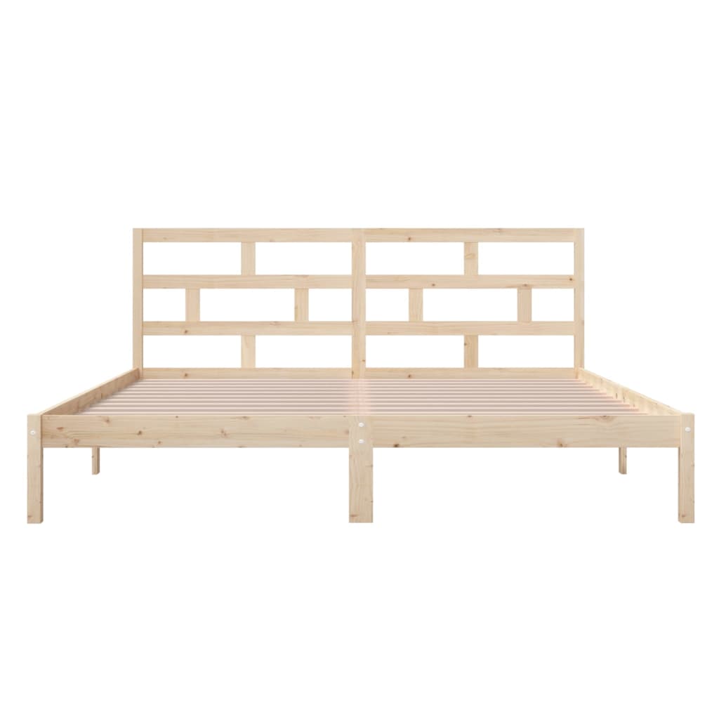 Bedframe massief hout 135x190 cm is nu te koop bij PeponiXL, paradijselijk wonen!