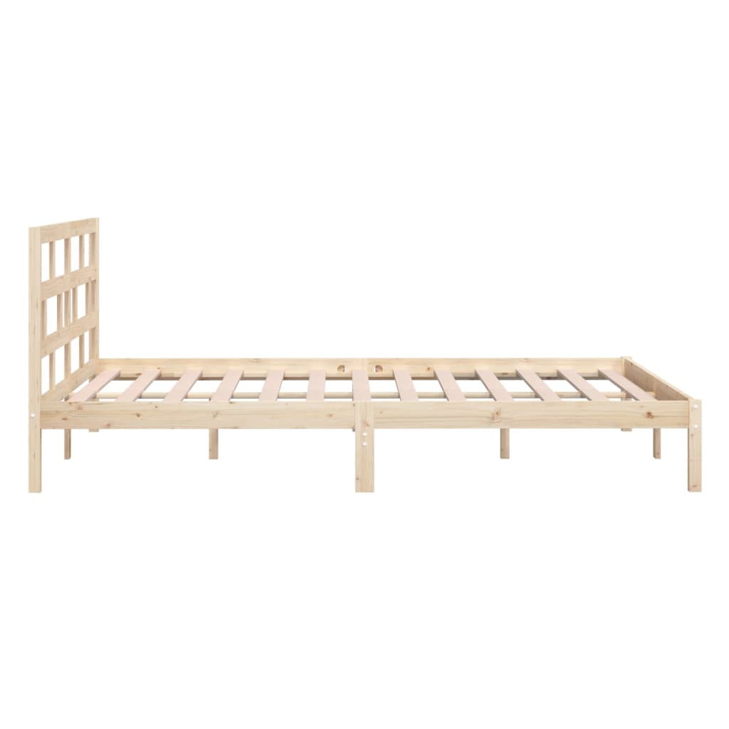 Bedframe massief hout 135x190 cm is nu te koop bij PeponiXL, paradijselijk wonen!