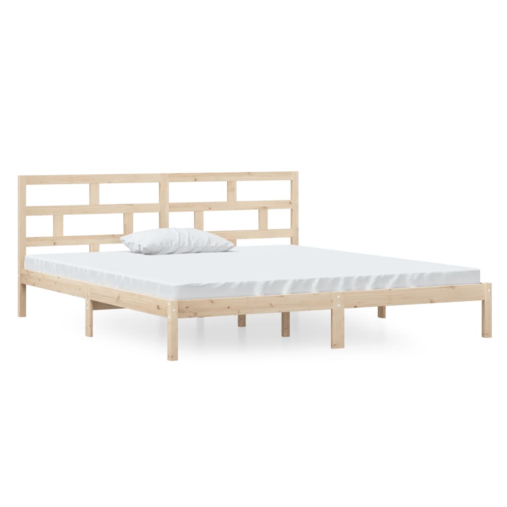 Bedframe massief grenenhout 140x190 cm is nu te koop bij PeponiXL, paradijselijk wonen!