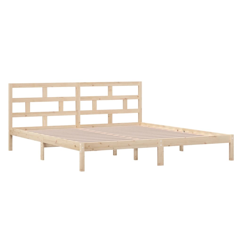 Bedframe massief grenenhout 140x190 cm is nu te koop bij PeponiXL, paradijselijk wonen!