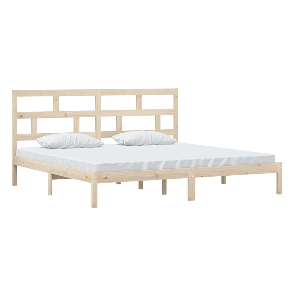 Bedframe massief grenenhout 200x200 cm is nu te koop bij PeponiXL, paradijselijk wonen!