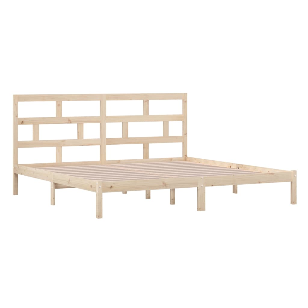 Bedframe massief grenenhout 200x200 cm is nu te koop bij PeponiXL, paradijselijk wonen!