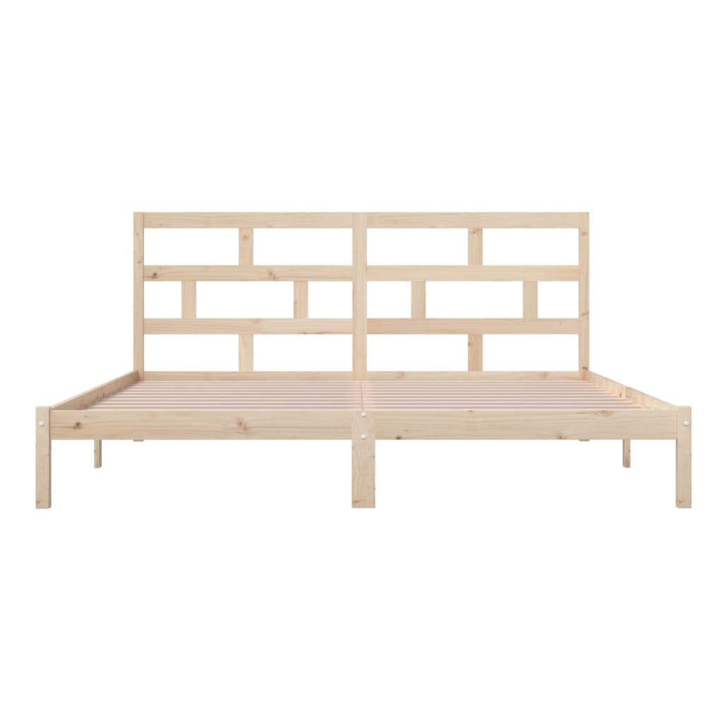 Bedframe massief grenenhout 200x200 cm is nu te koop bij PeponiXL, paradijselijk wonen!