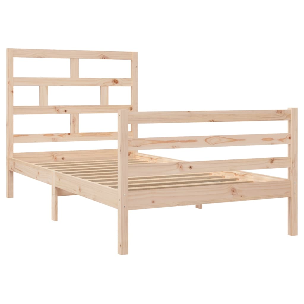 Bedframe massief grenenhout 100x200 cm is nu te koop bij PeponiXL, paradijselijk wonen!