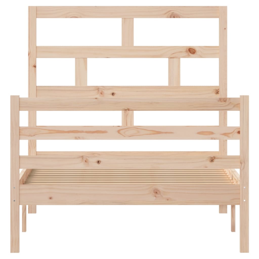 Bedframe massief grenenhout 100x200 cm is nu te koop bij PeponiXL, paradijselijk wonen!