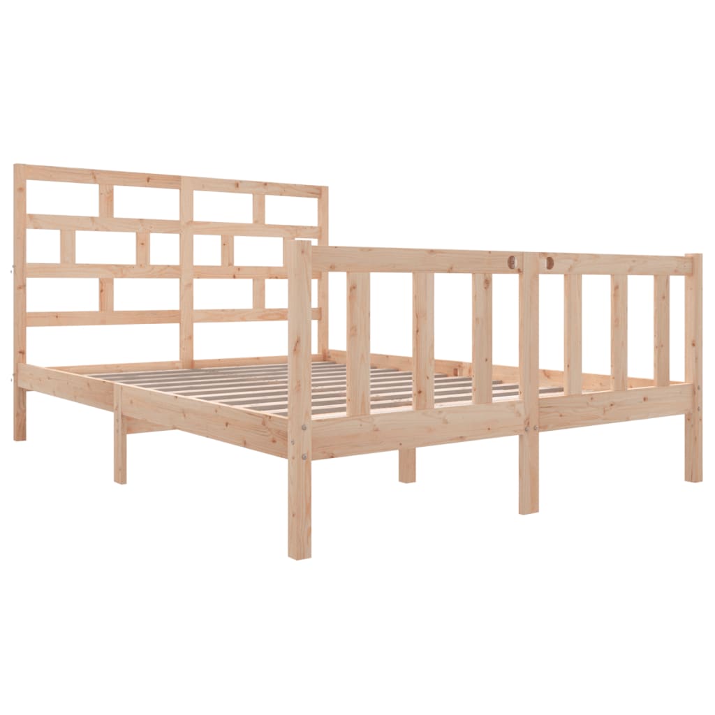 Bedframe massief grenenhout 140x200 cm is nu te koop bij PeponiXL, paradijselijk wonen!