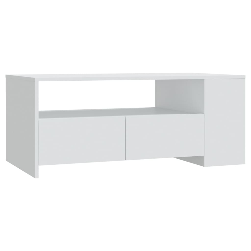 Salontafel 102x55x42 cm bewerkt hout zwart is nu te koop bij PeponiXL, paradijselijk wonen!