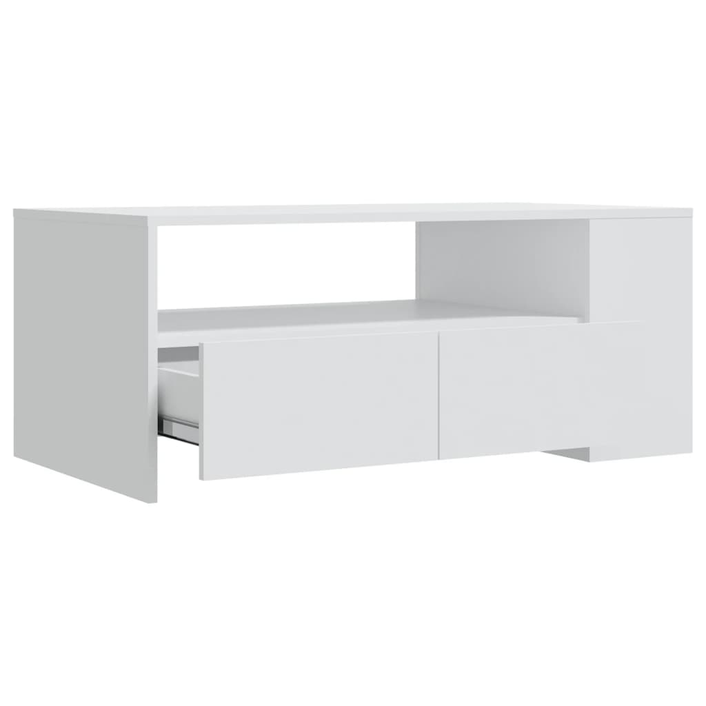 Salontafel 102x55x42 cm bewerkt hout zwart is nu te koop bij PeponiXL, paradijselijk wonen!