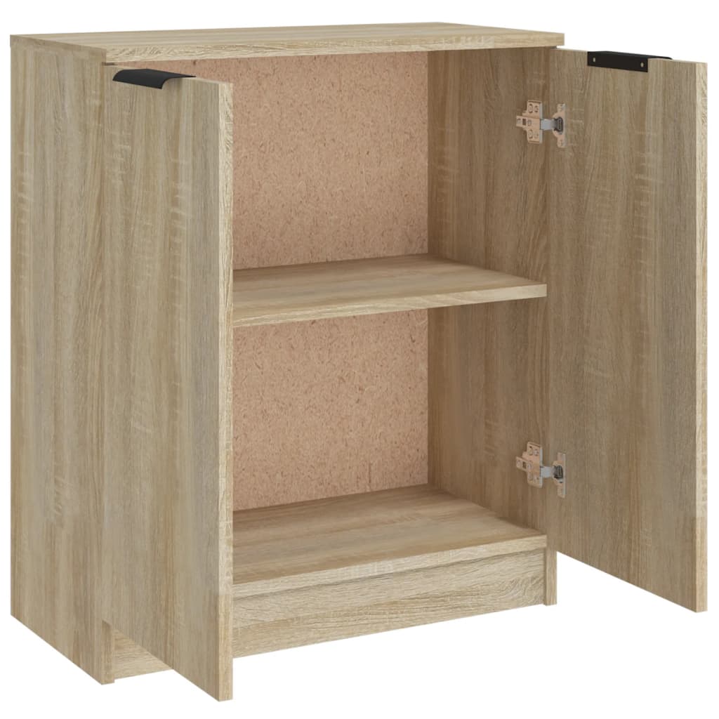 Dressoir 60x30x70 cm bewerkt hout sonoma eikenkleurig is nu te koop bij PeponiXL, paradijselijk wonen!