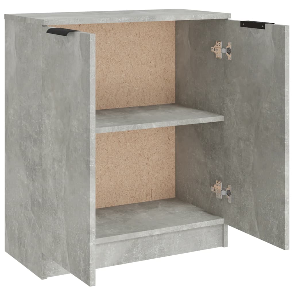 Dressoir 60x30x70 cm bewerkt hout betongrijs is nu te koop bij PeponiXL, paradijselijk wonen!