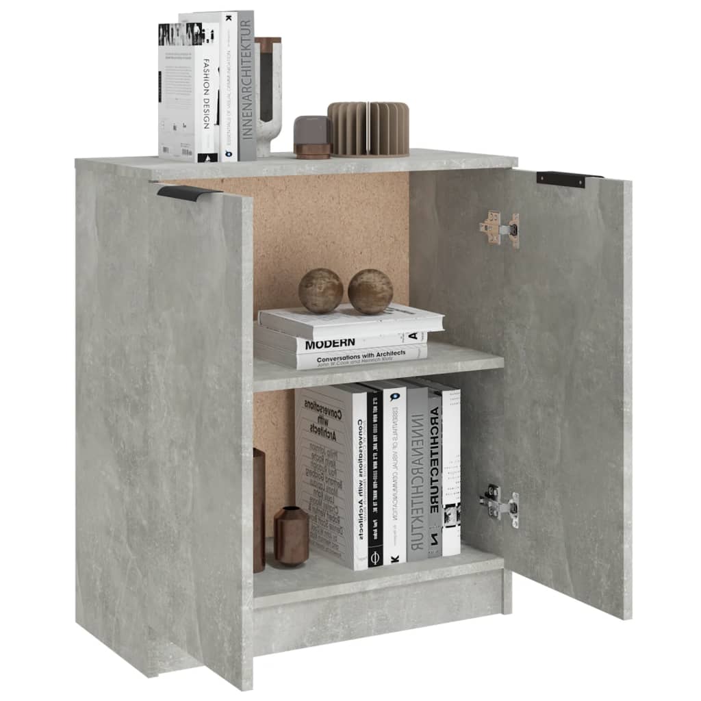 Dressoir 60x30x70 cm bewerkt hout betongrijs is nu te koop bij PeponiXL, paradijselijk wonen!