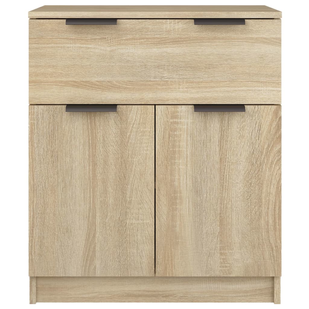 Dressoir 60x30x70 cm bewerkt hout sonoma eikenkleurig is nu te koop bij PeponiXL, paradijselijk wonen!
