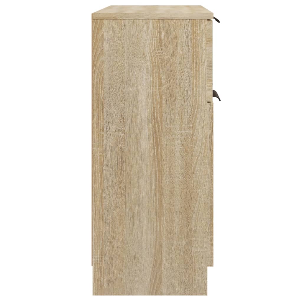 Dressoir 60x30x70 cm bewerkt hout sonoma eikenkleurig is nu te koop bij PeponiXL, paradijselijk wonen!