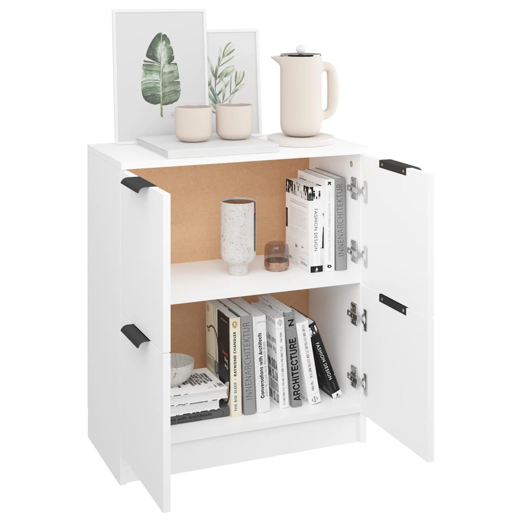 Dressoir 60x30x70 cm bewerkt hout wit is nu te koop bij PeponiXL, paradijselijk wonen!