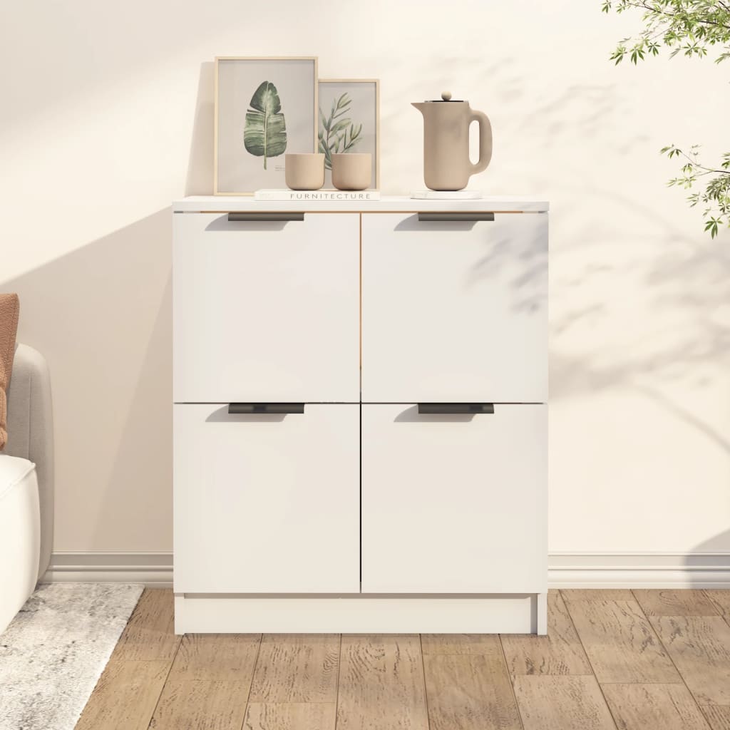 Dressoir 60x30x70 cm bewerkt hout wit is nu te koop bij PeponiXL, paradijselijk wonen!