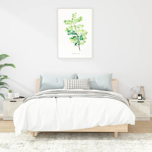 Nachtkastjes 2 st 40x39x40 cm betongrijs is nu te koop bij PeponiXL, paradijselijk wonen!