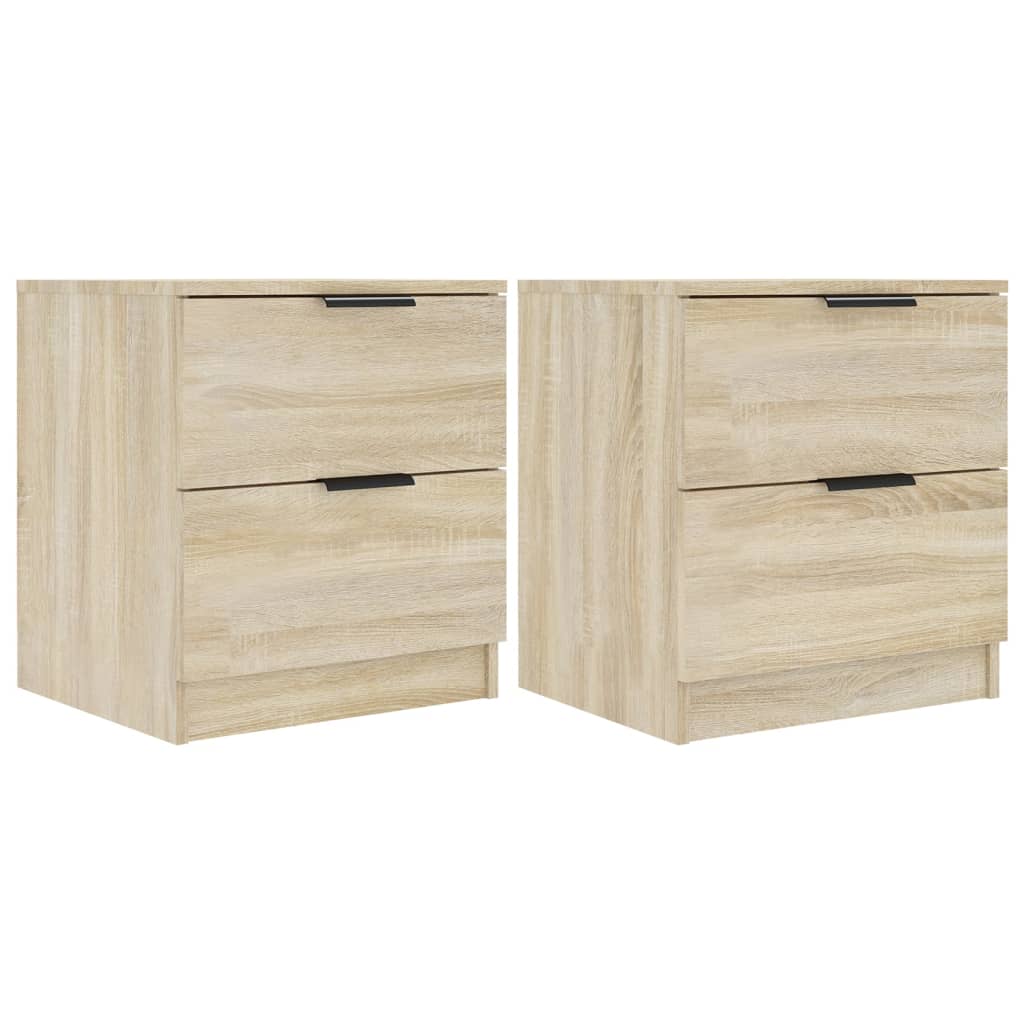 Nachtkastjes 2 st bewerkt hout sonoma eikenkleurig is nu te koop bij PeponiXL, paradijselijk wonen!