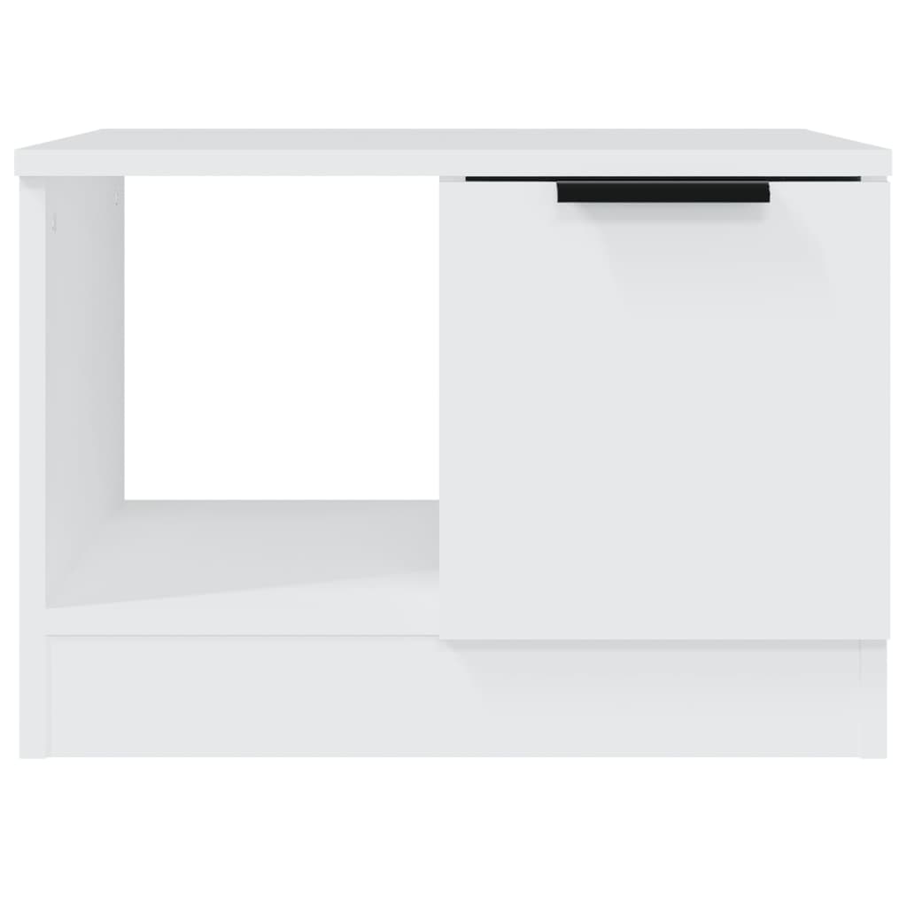 Salontafel 50x50x36 cm bewerkt hout wit is nu te koop bij PeponiXL, paradijselijk wonen!