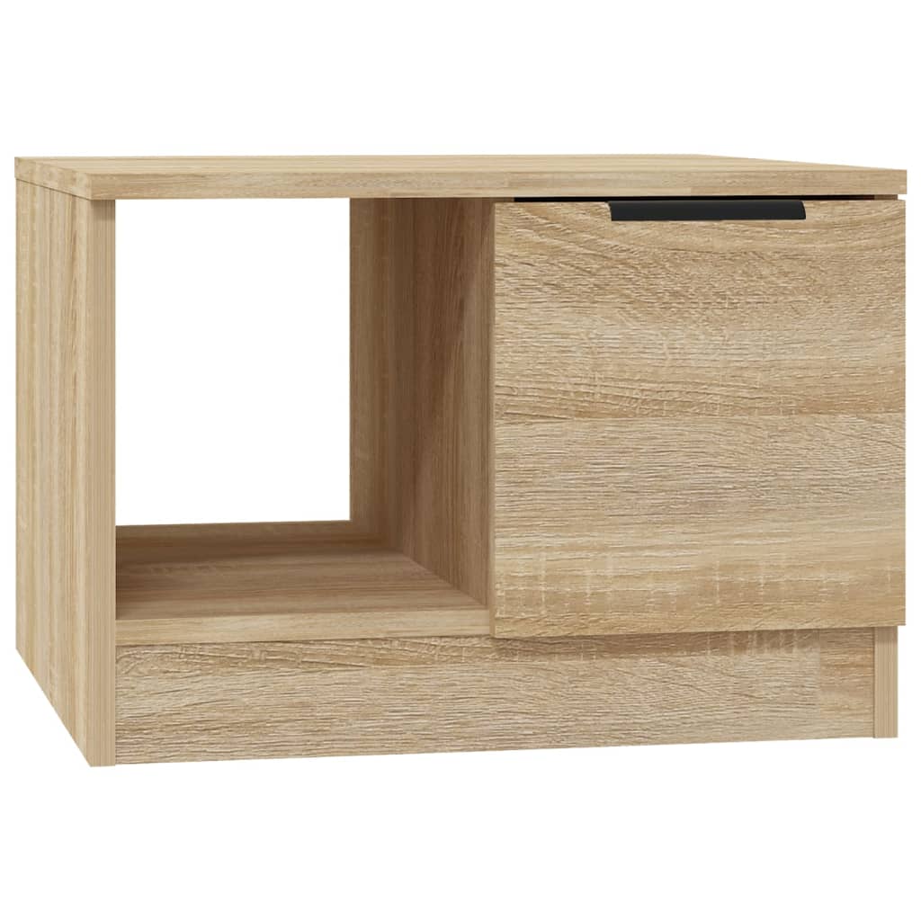 Salontafel 50x50x36 cm bewerkt hout sonoma eikenkleurig is nu te koop bij PeponiXL, paradijselijk wonen!