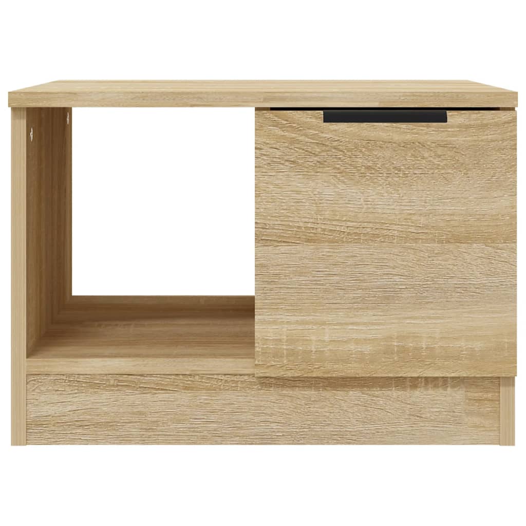 Salontafel 50x50x36 cm bewerkt hout sonoma eikenkleurig is nu te koop bij PeponiXL, paradijselijk wonen!