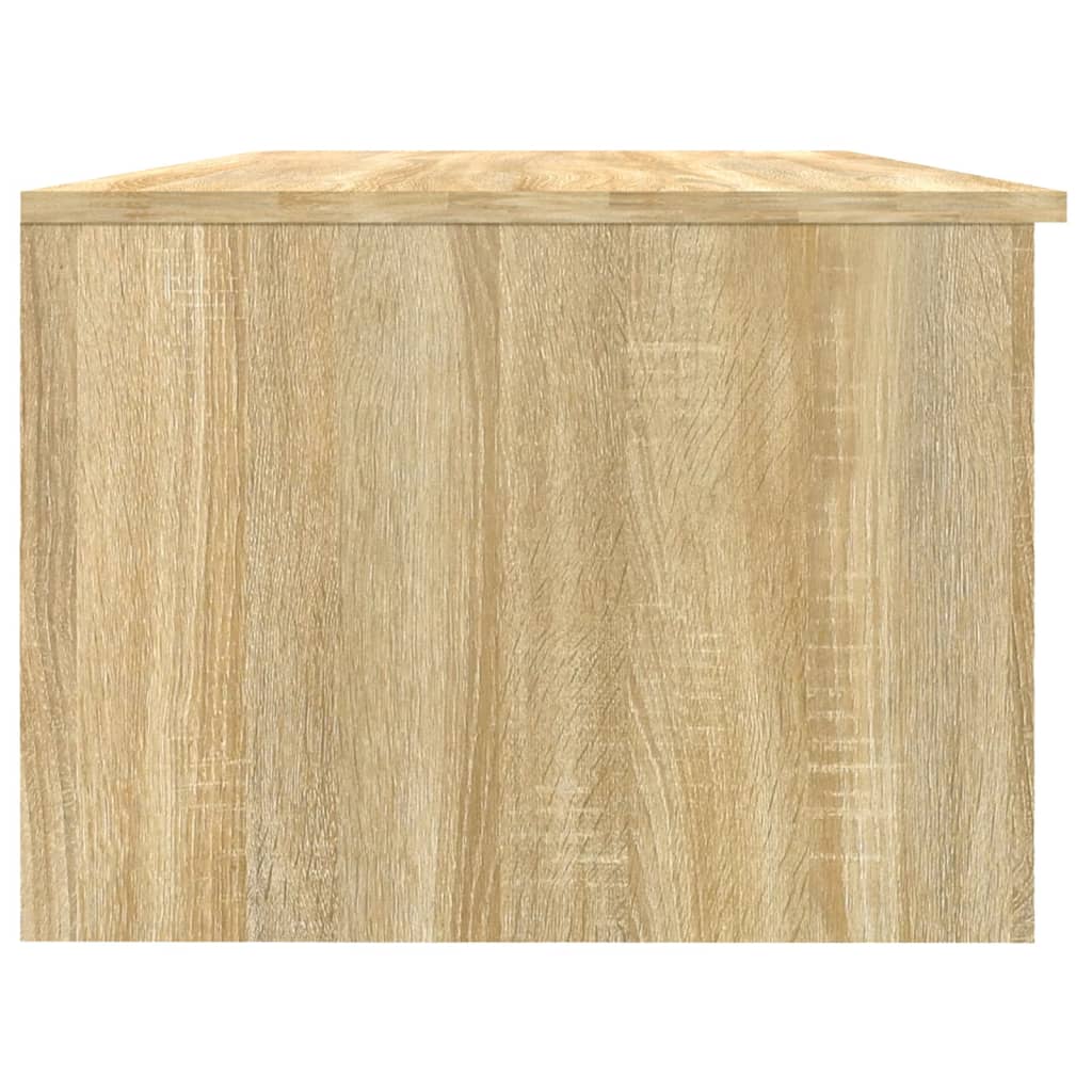 Salontafel 102x50x36 cm bewerkt hout sonoma eikenkleurig is nu te koop bij PeponiXL, paradijselijk wonen!