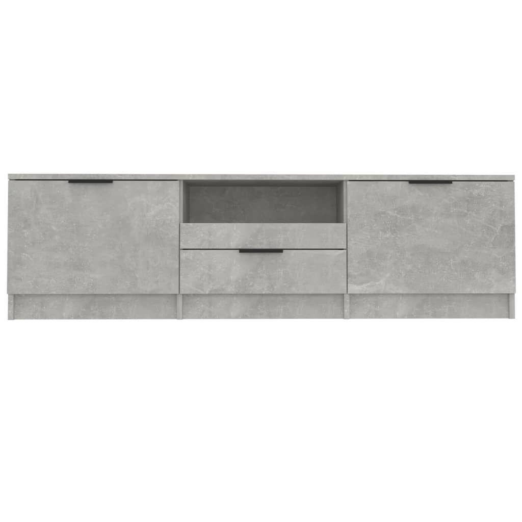 Tv-meubel 140x35x40 cm bewerkt hout betongrijs is nu te koop bij PeponiXL, paradijselijk wonen!