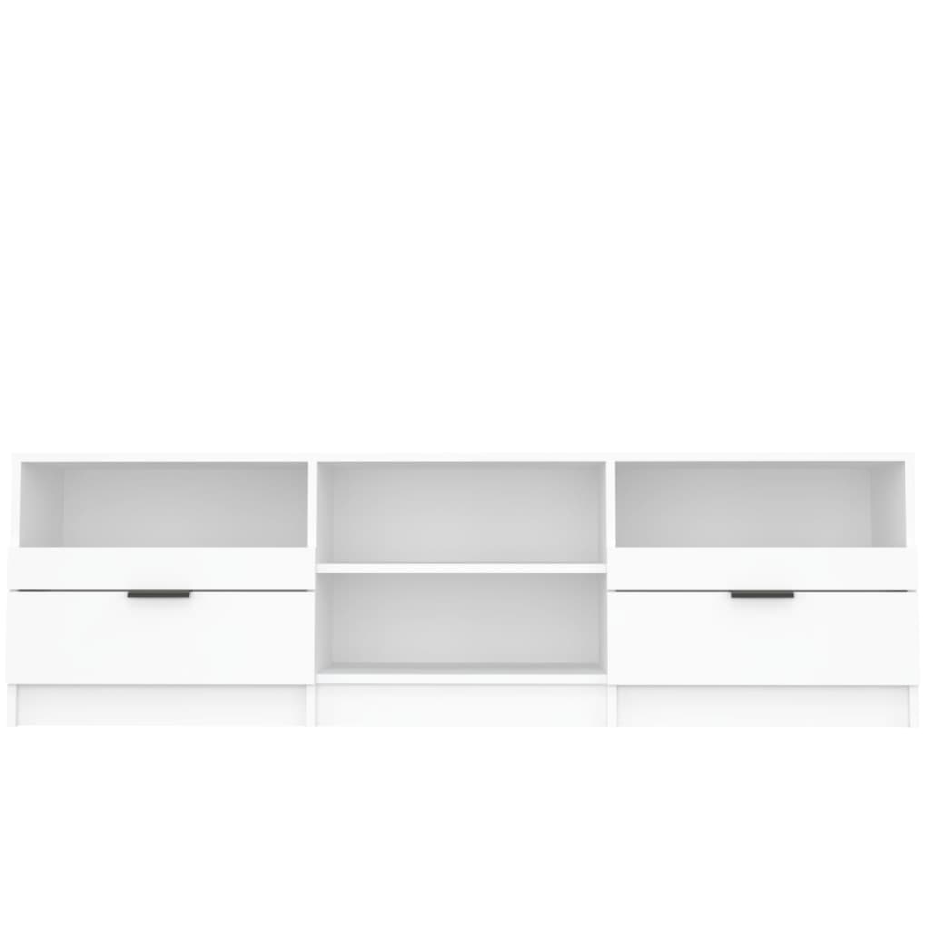 Tv-meubel 150x33,5x45 cm bewerkt hout wit is nu te koop bij PeponiXL, paradijselijk wonen!