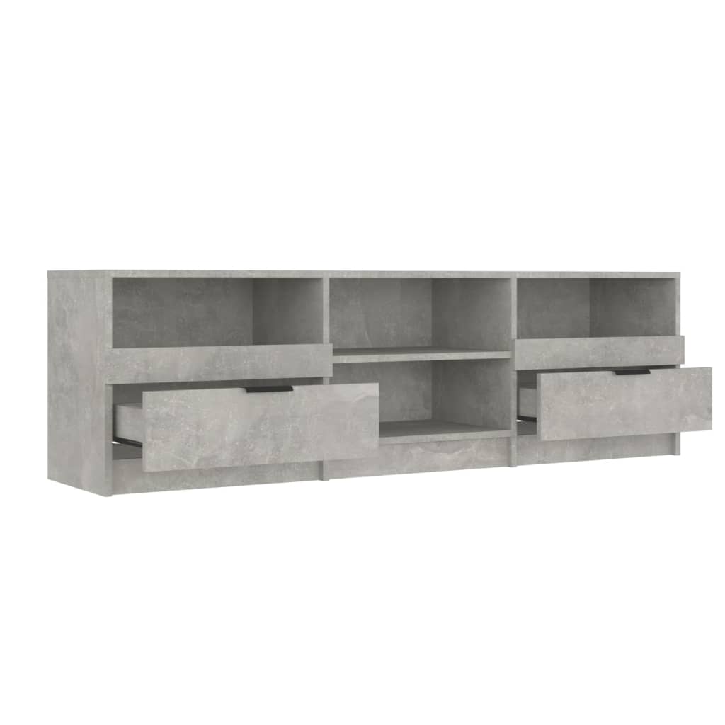 Tv-meubel 150x33,5x45 cm bewerkt hout betongrijs is nu te koop bij PeponiXL, paradijselijk wonen!
