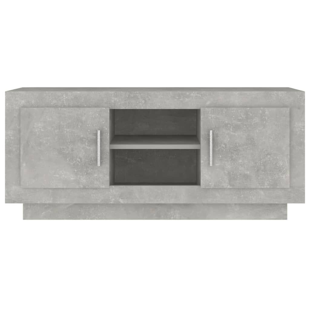 Tv-meubel 102x35x45 cm bewerkt hout betongrijs is nu te koop bij PeponiXL, paradijselijk wonen!