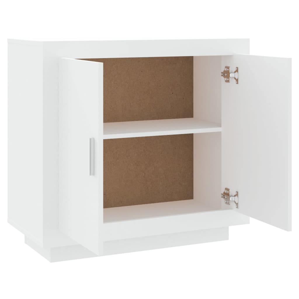Dressoir 80x40x75 cm bewerkt hout wit is nu te koop bij PeponiXL, paradijselijk wonen!