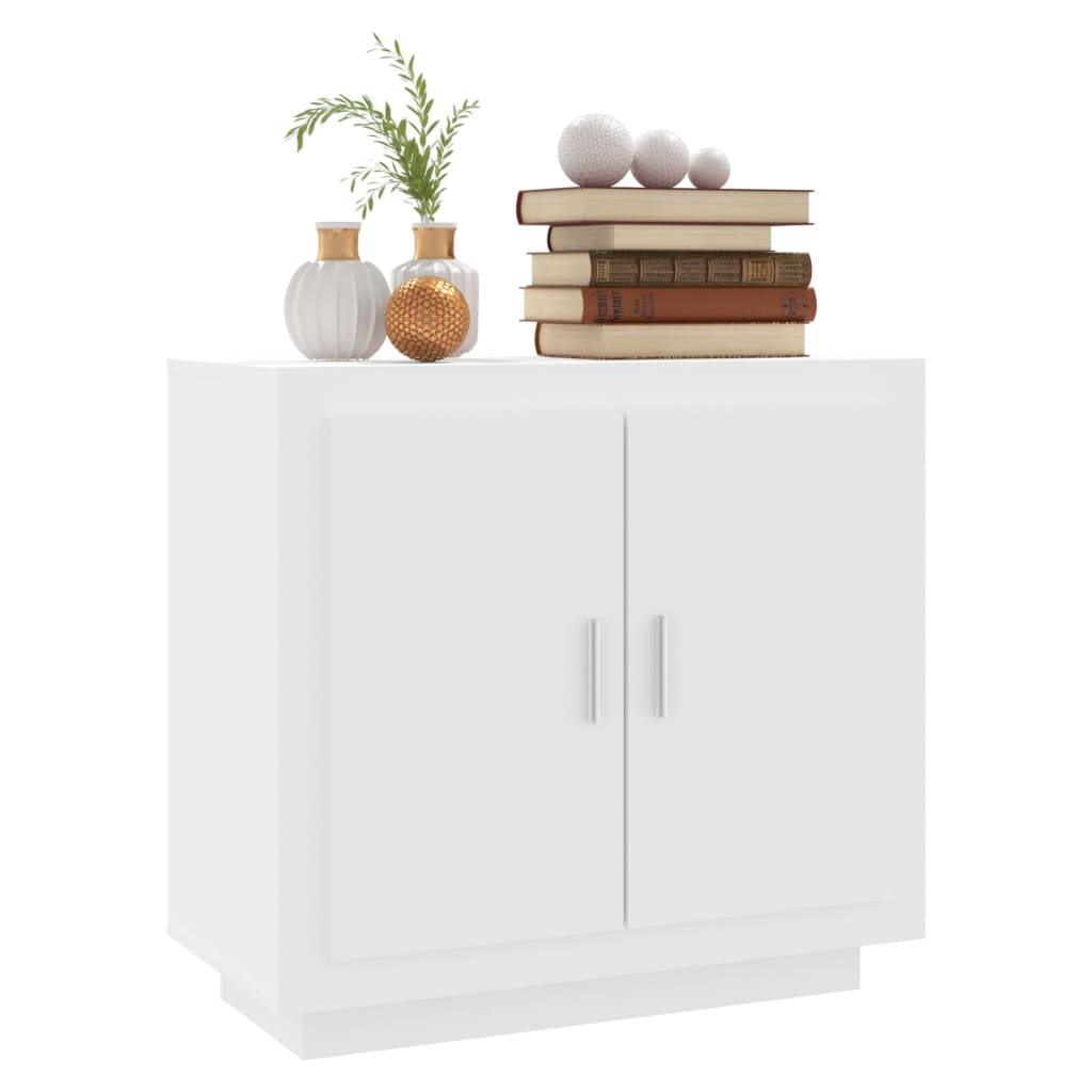 Dressoir 80x40x75 cm bewerkt hout wit is nu te koop bij PeponiXL, paradijselijk wonen!