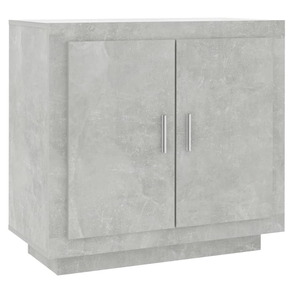 Dressoir 80x40x75 cm bewerkt hout betongrijs is nu te koop bij PeponiXL, paradijselijk wonen!