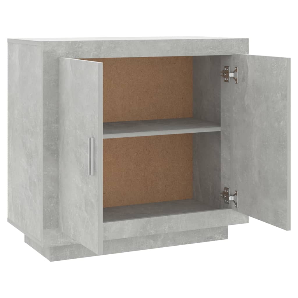 Dressoir 80x40x75 cm bewerkt hout betongrijs is nu te koop bij PeponiXL, paradijselijk wonen!