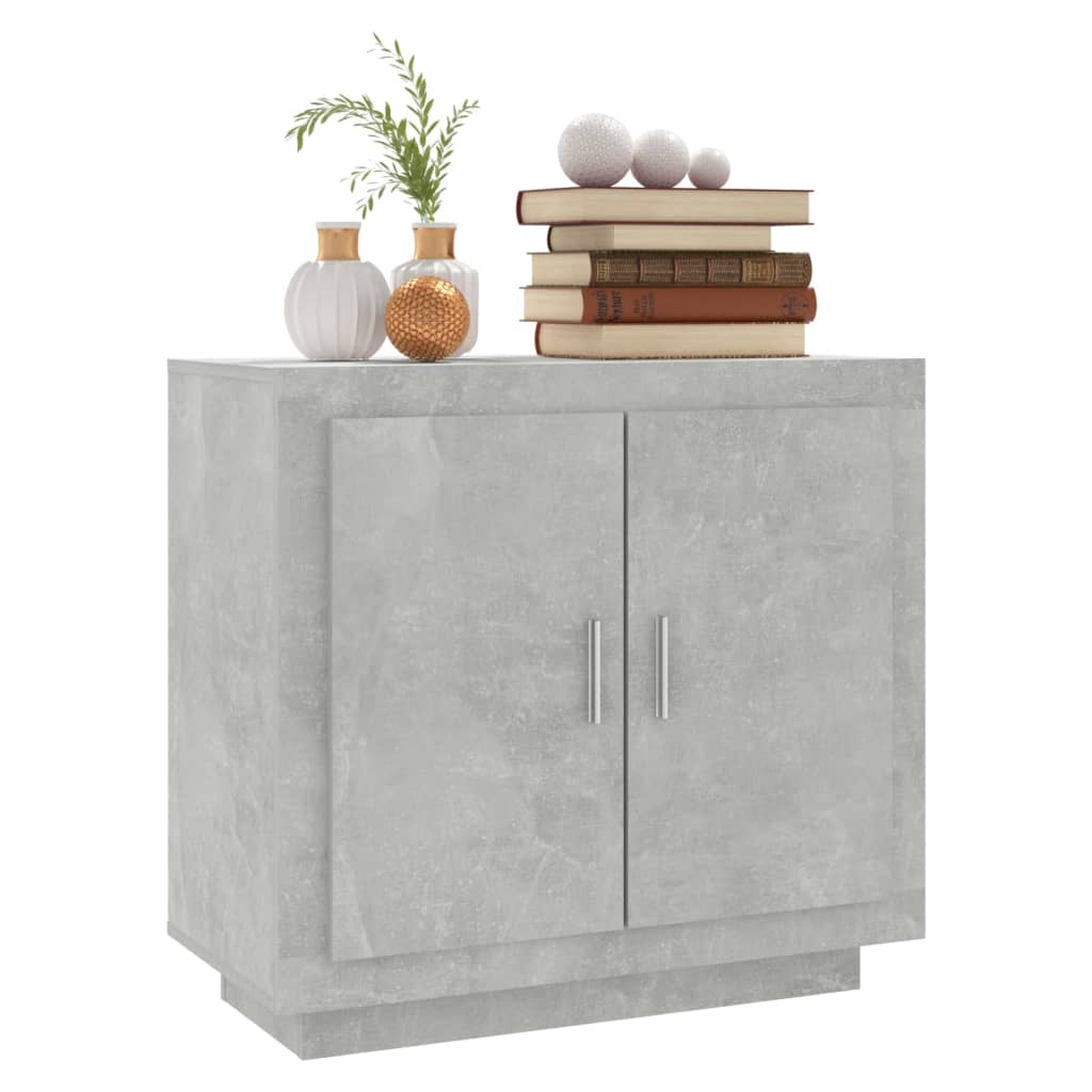 Dressoir 80x40x75 cm bewerkt hout betongrijs is nu te koop bij PeponiXL, paradijselijk wonen!