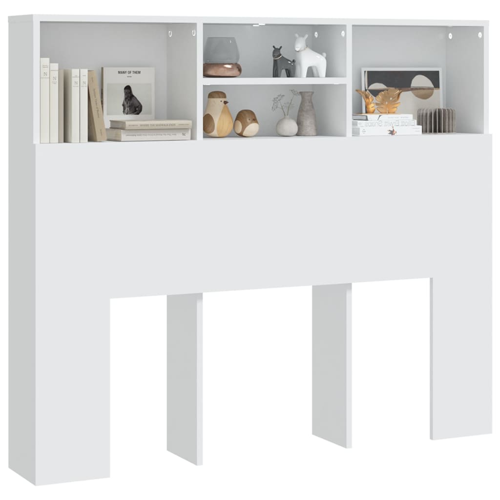 Hoofdbordkast 120x19x103,5 cm wit is nu te koop bij PeponiXL, paradijselijk wonen!