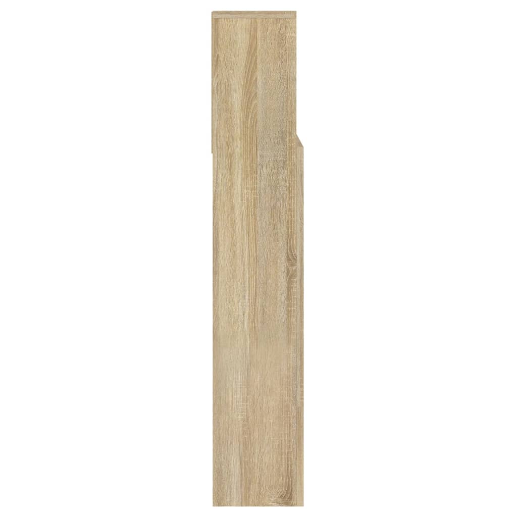 Hoofdbordkast Sonoma eiken 140x19x103,5 cm is nu te koop bij PeponiXL, paradijselijk wonen!