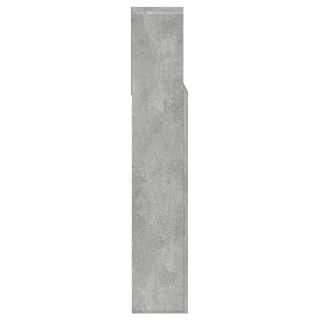 Hoofdbordkast 140x19x103,5 cm betongrijs is nu te koop bij PeponiXL, paradijselijk wonen!
