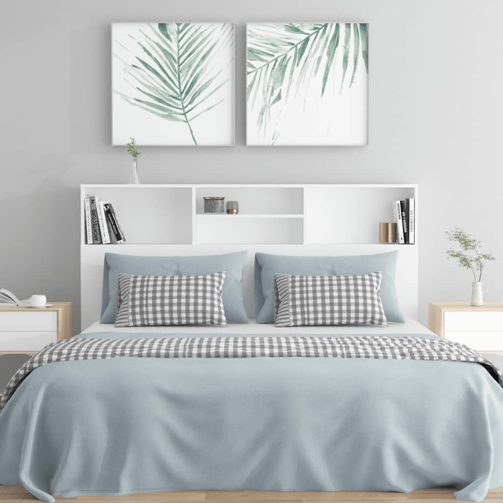 Hoofdbordkast 160x19x103,5 cm wit is nu te koop bij PeponiXL, paradijselijk wonen!