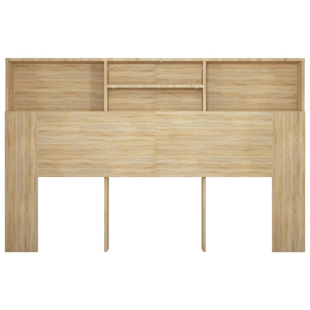 Hoofdbordkast 160x19x103,5 cm sonoma eikenkleurig is nu te koop bij PeponiXL, paradijselijk wonen!