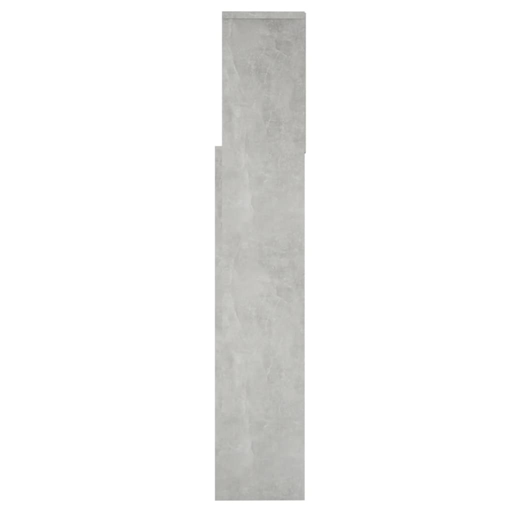 Hoofdbordkast 160x19x103,5 cm betongrijs is nu te koop bij PeponiXL, paradijselijk wonen!