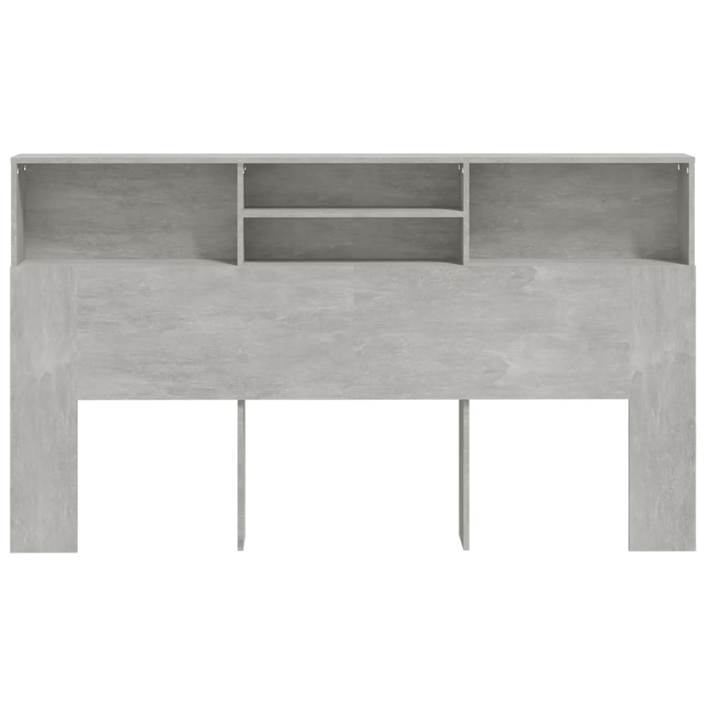 Hoofdbordkast 180x19x103,5 cm betongrijs is nu te koop bij PeponiXL, paradijselijk wonen!