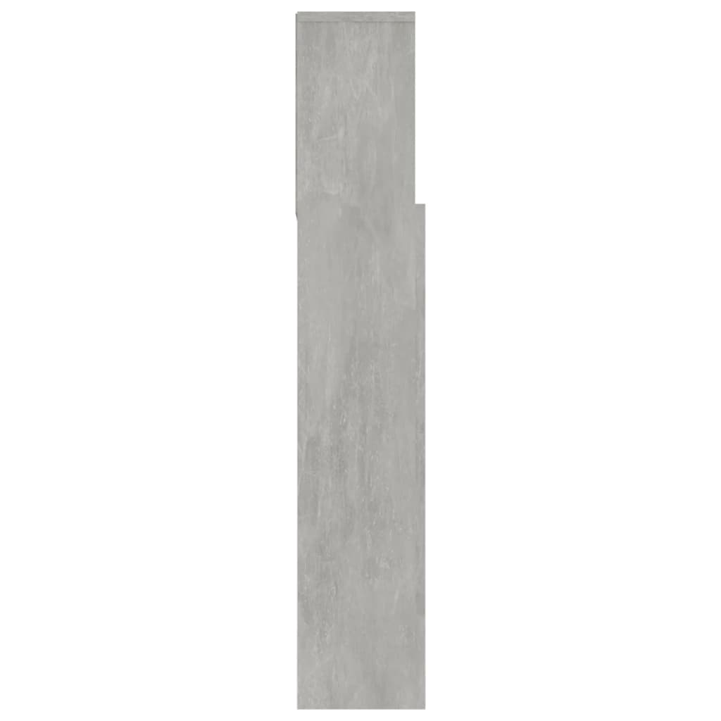 Hoofdbordkast 180x19x103,5 cm betongrijs is nu te koop bij PeponiXL, paradijselijk wonen!
