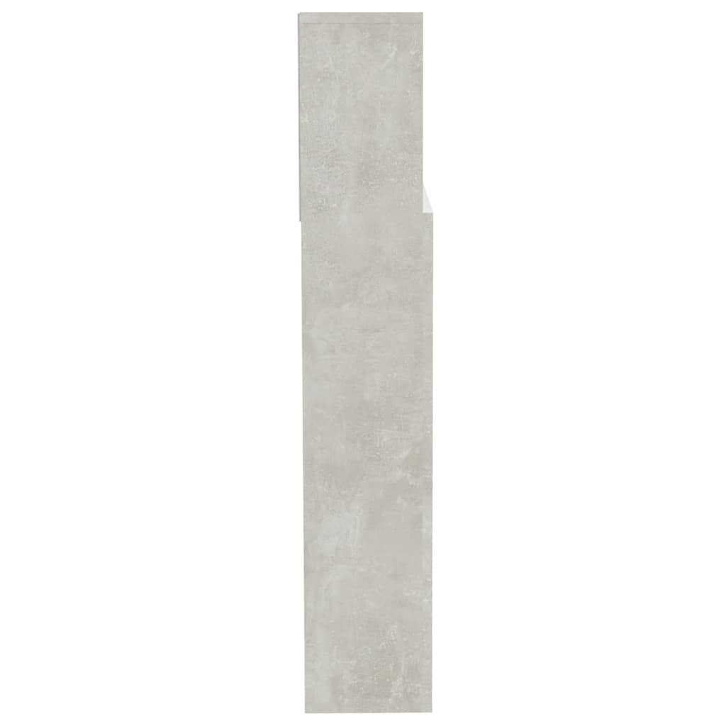 Hoofdbordkast 200x19x103,5 cm betongrijs is nu te koop bij PeponiXL, paradijselijk wonen!